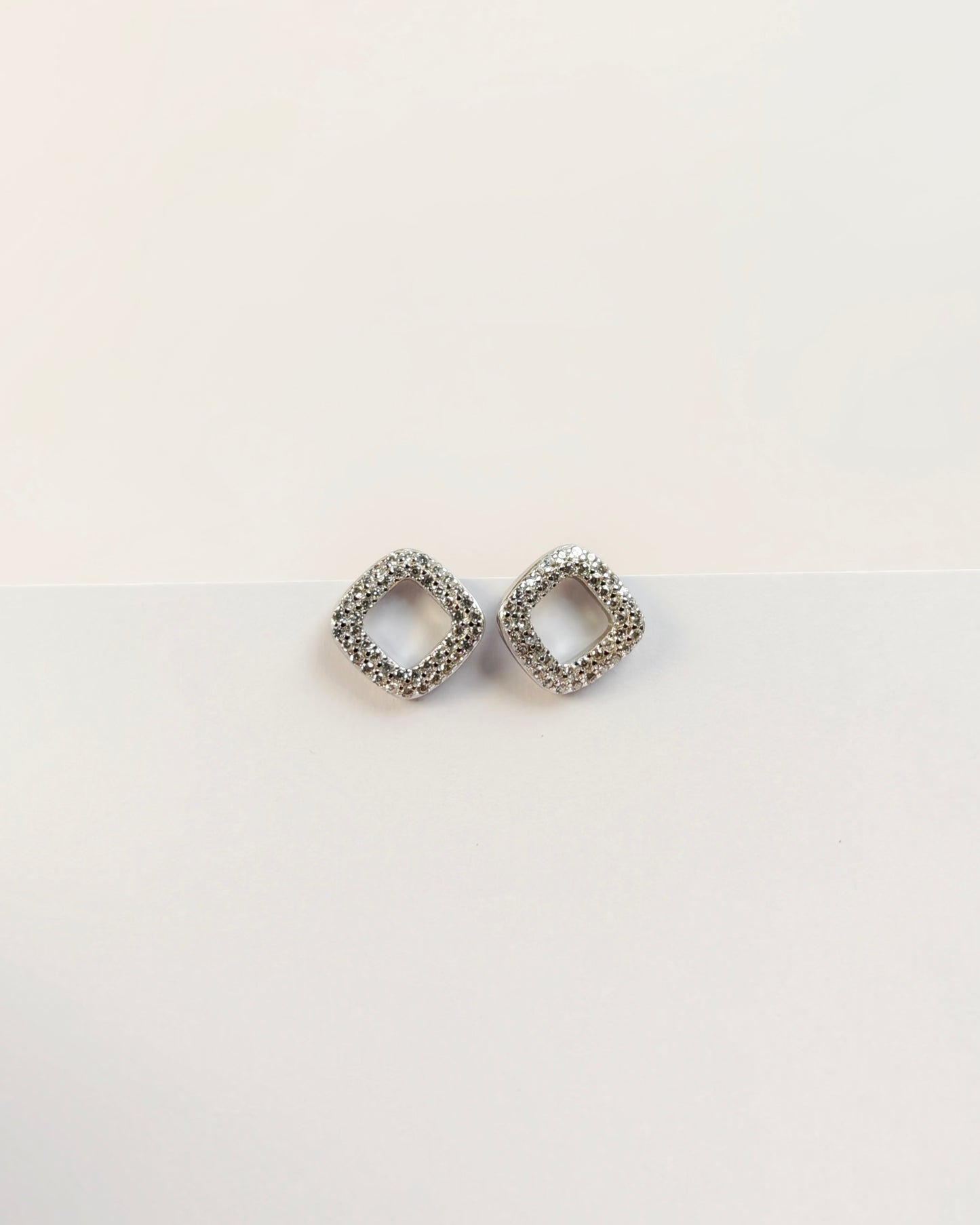 Radiant Square Earrings | 925 Silver | Odins