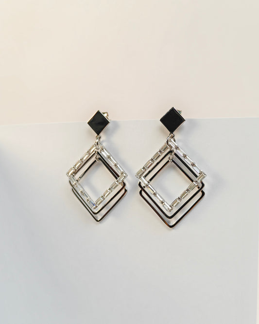 Facet Glint Earrings | 925 Silver | Odins