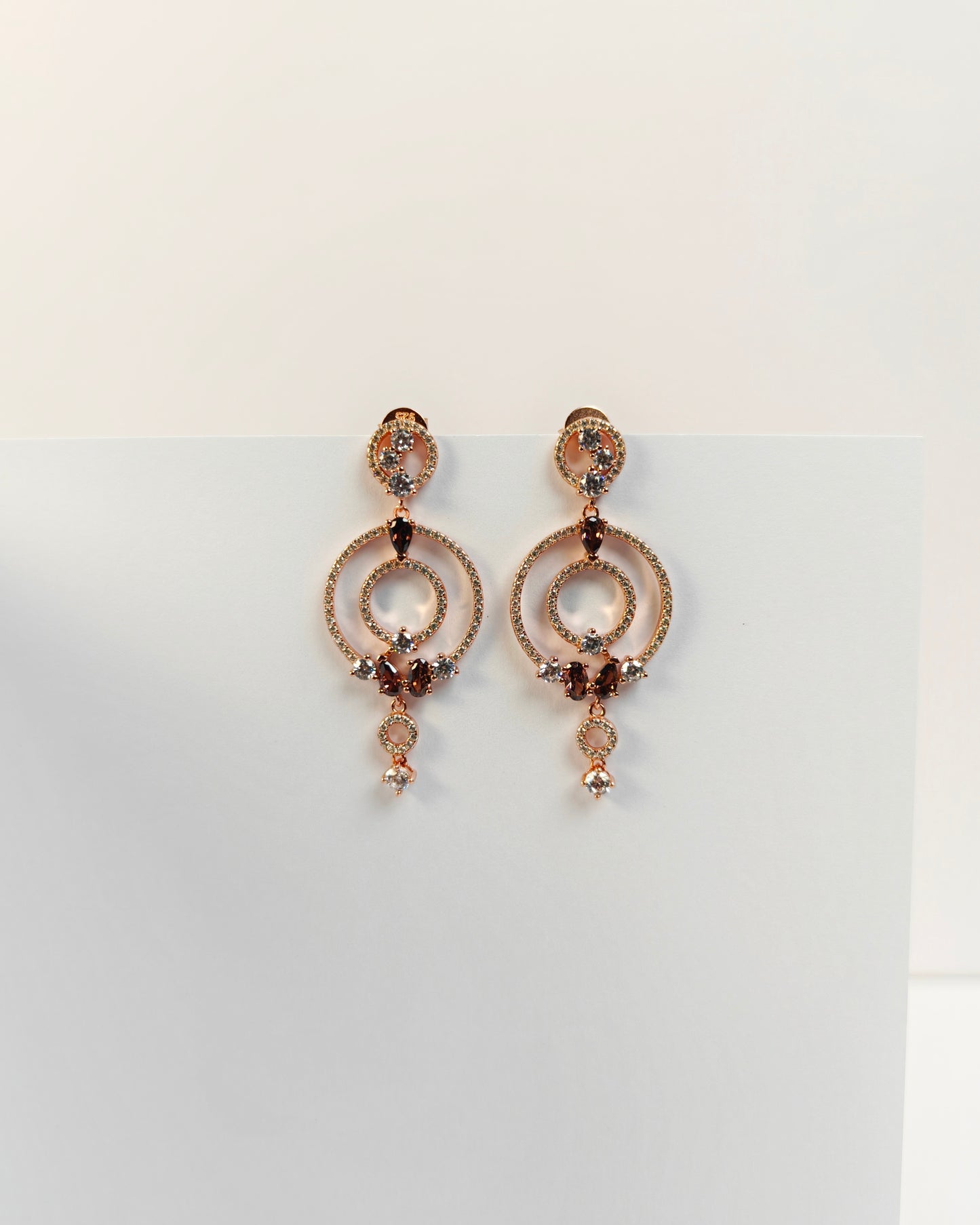 Champagne Dangles Earrings | 925 Silver | Odins