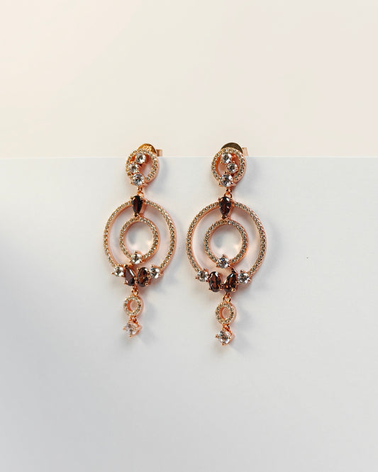 Champagne Dangles Earrings | 925 Silver | Odins
