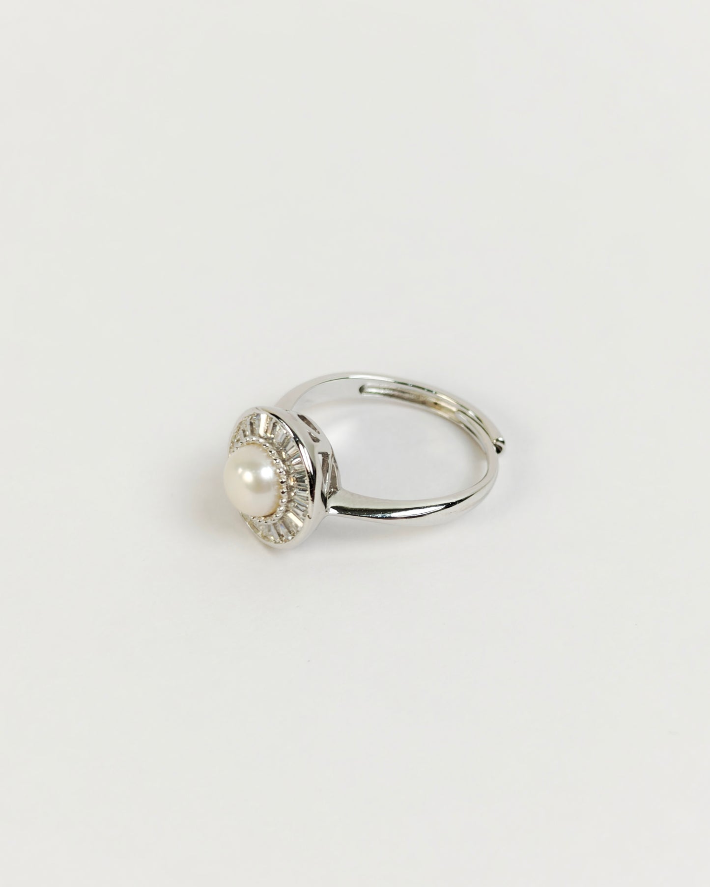 Halo Pearl Ring | 925 Silver | Odins