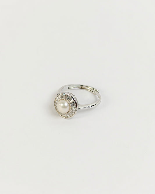 Halo Pearl Ring | 925 Silver | Odins