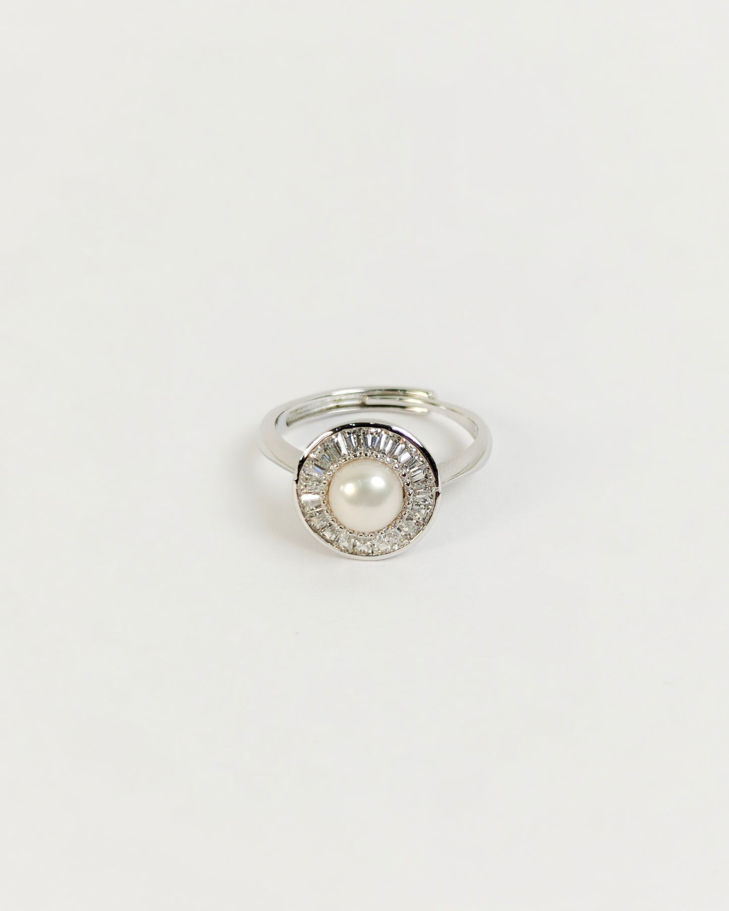Halo Pearl Ring | 925 Silver | Odins