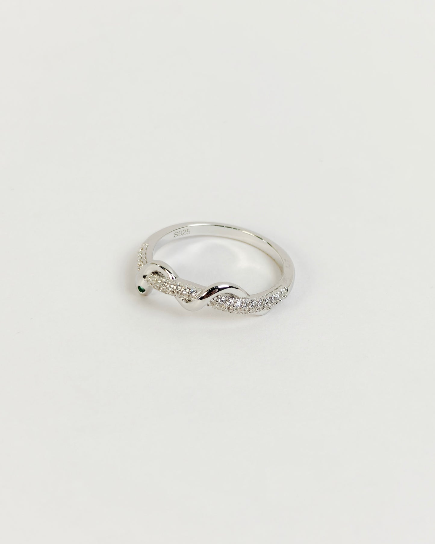 Serpent Sparkle Ring | 925 Silver | Odins