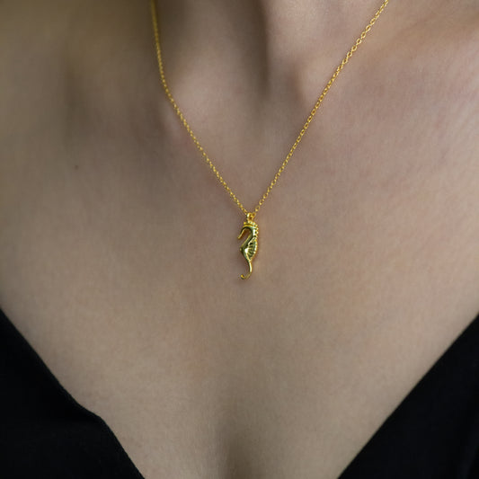 Oceanic Grace - Seahorse Necklace