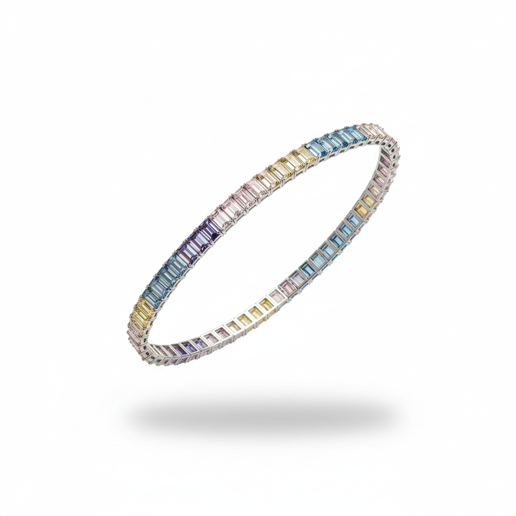 Prism Tennis Bracelet | 925 Silver | Odins