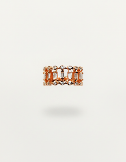 Baguette Rows Ring | 925 Silver | Odins