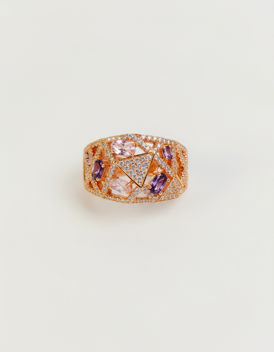 Blush Mosaic Ring | 925 Silver | Odins