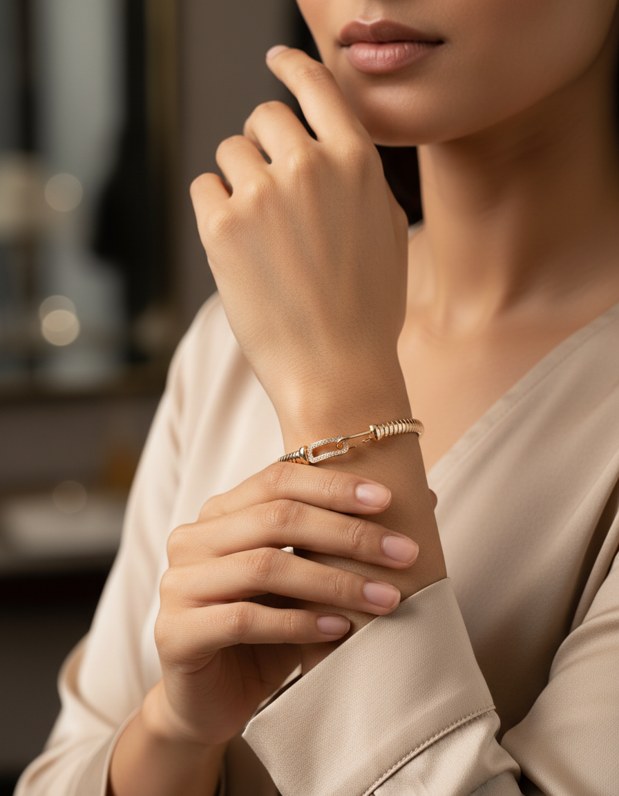 Ribbon Cuff Bracelet | 925 Silver | Odins