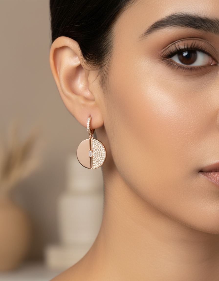 Lumina Discs Earrings | 925 Silver | Odins