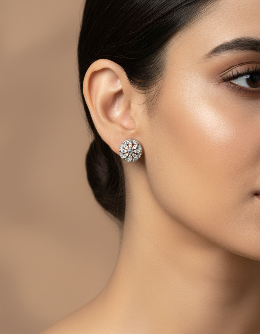 Luna Studs Earrings | 925 Silver | Odins