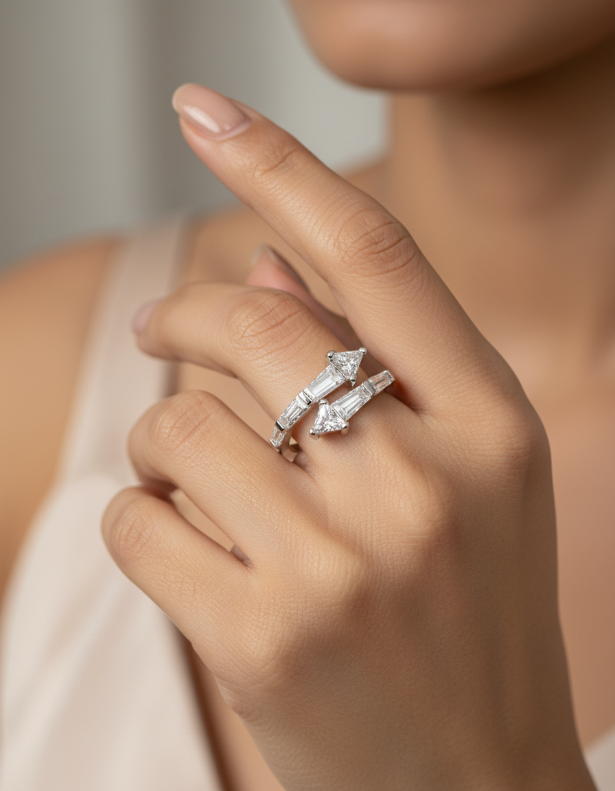 Apex Sparkle Ring | 925 Silver | Odins