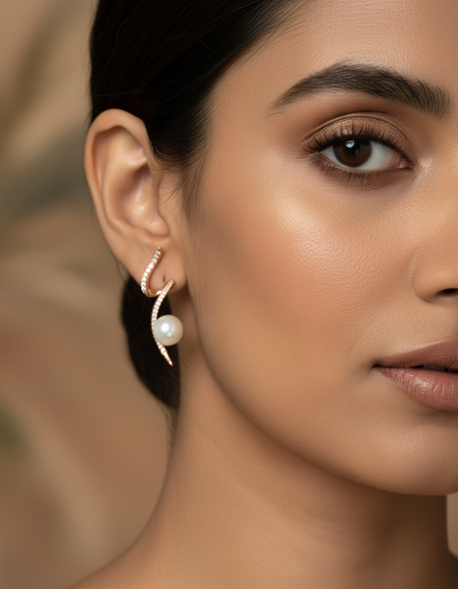 Nova Pearl Earrings | 925 Silver | Odins