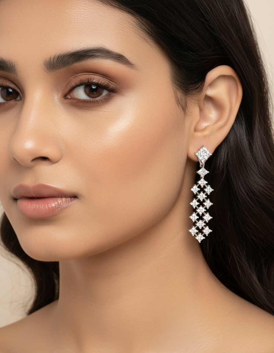 Stella Drops Earrings | 925 Silver | Odins