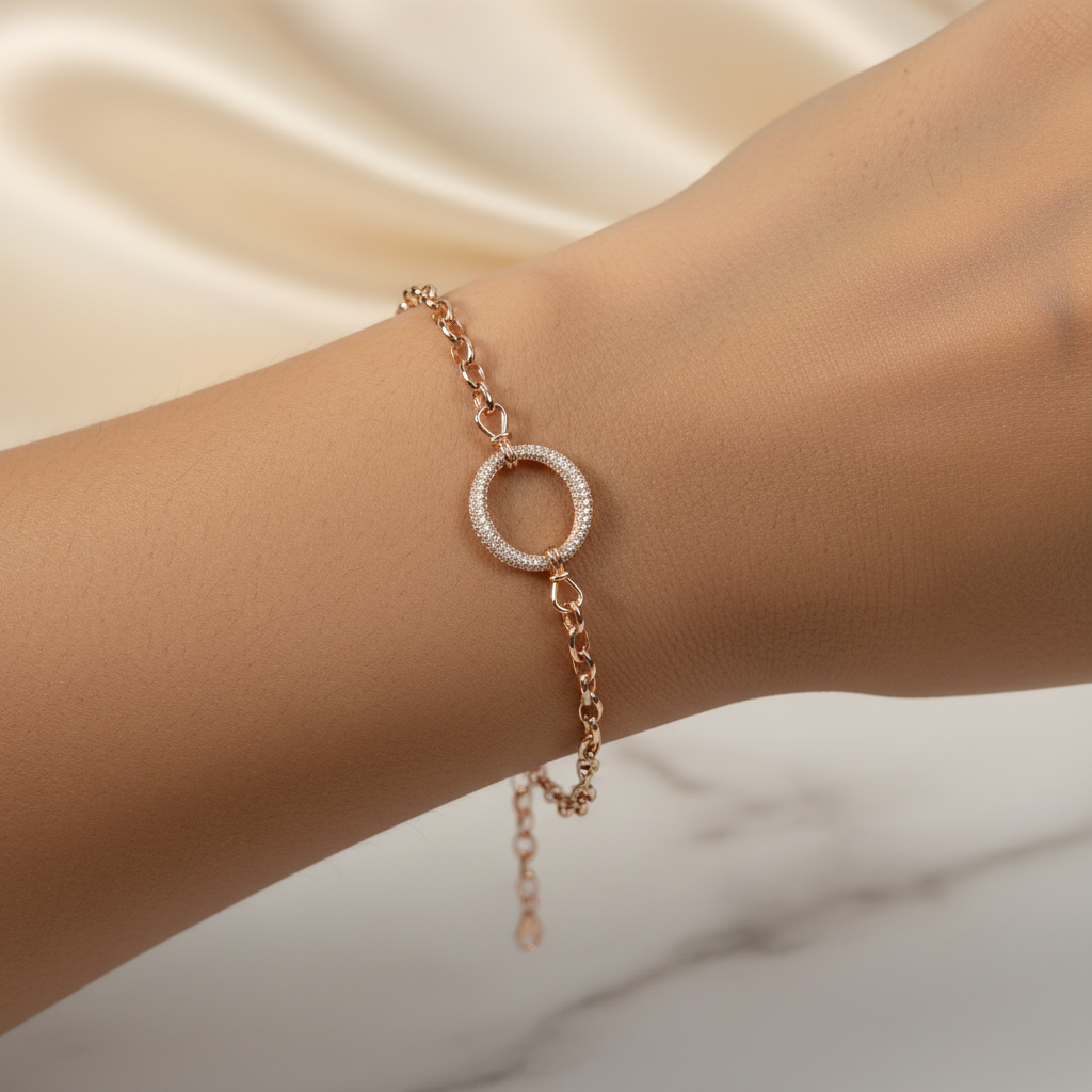 Halo Charm Bracelet | 925 Silver | Odins