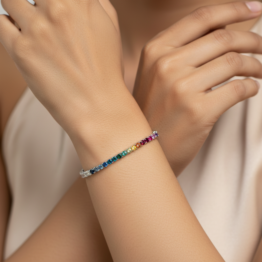 Polaris Tennis Bracelet | 925 Silver | Odins