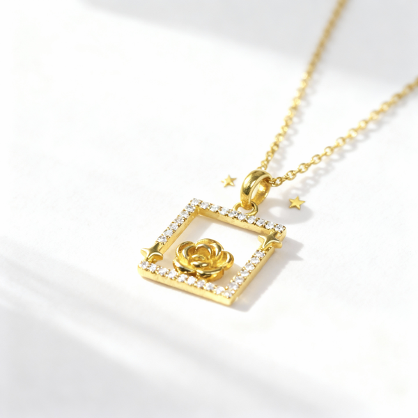 Rosaé Frame Necklace