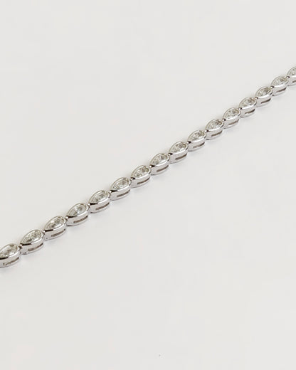 Pear Tennis Bracelet | 925 Silver | Odins