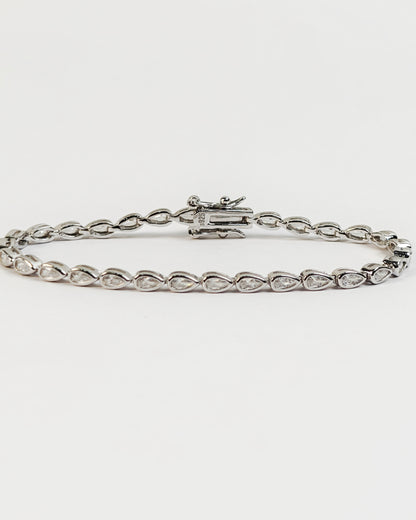 Pear Tennis Bracelet | 925 Silver | Odins