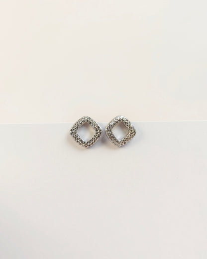 Radiant Square Earrings | 925 Silver | Odins