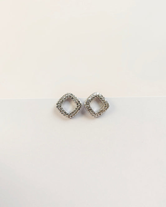 Radiant Square Earrings | 925 Silver | Odins