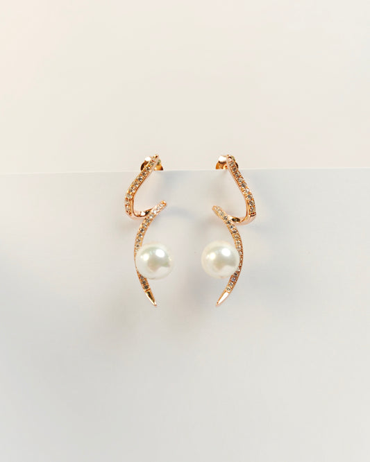 Nova Pearl Earrings | 925 Silver | Odins