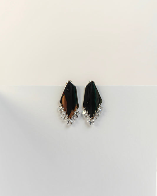 Noir Fringe Earrings | 925 Silver | Odins