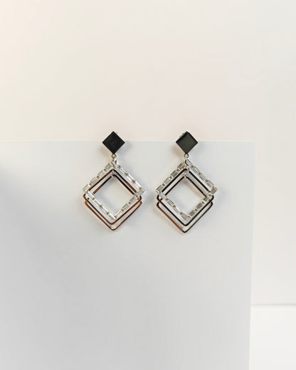 Facet Glint Earrings | 925 Silver | Odins