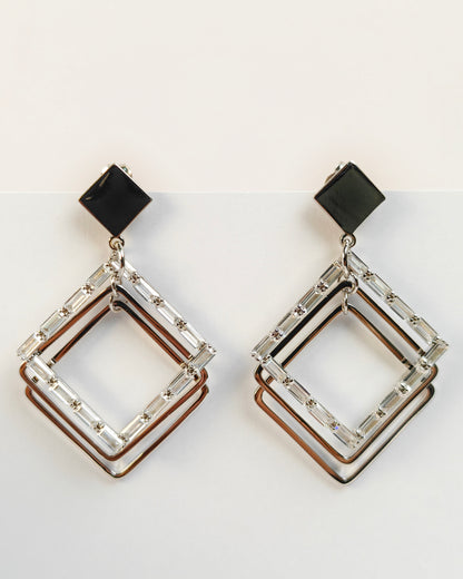 Facet Glint Earrings | 925 Silver | Odins