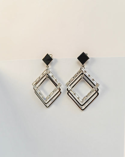 Facet Glint Earrings | 925 Silver | Odins