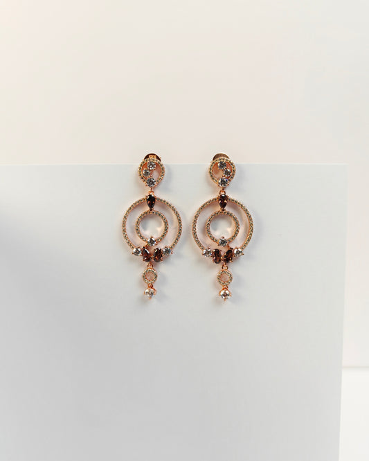 Champagne Dangles Earrings | 925 Silver | Odins