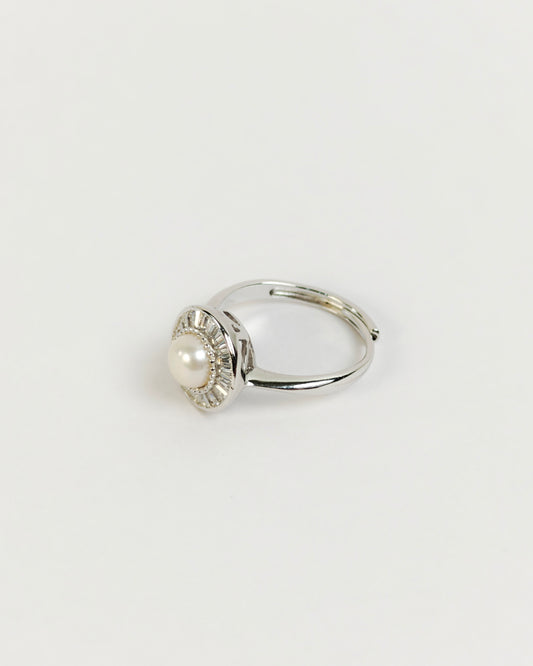 Halo Pearl Ring | 925 Silver | Odins