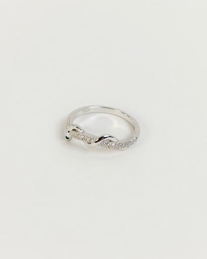 Serpent Sparkle Ring | 925 Silver | Odins