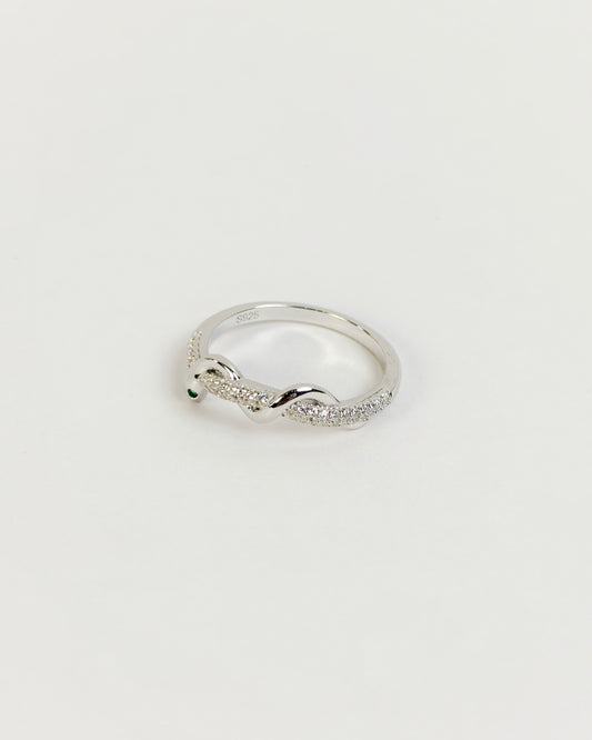 Serpent Sparkle Ring | 925 Silver | Odins