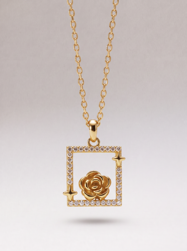 Rosaé Frame Necklace