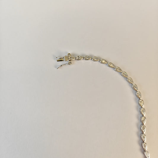 Pear Tennis Bracelet | 925 Silver | Odins