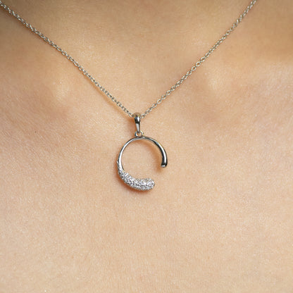 Glimmering Arc - Sparkle Necklace