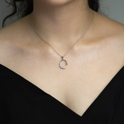 Glimmering Arc - Sparkle Necklace