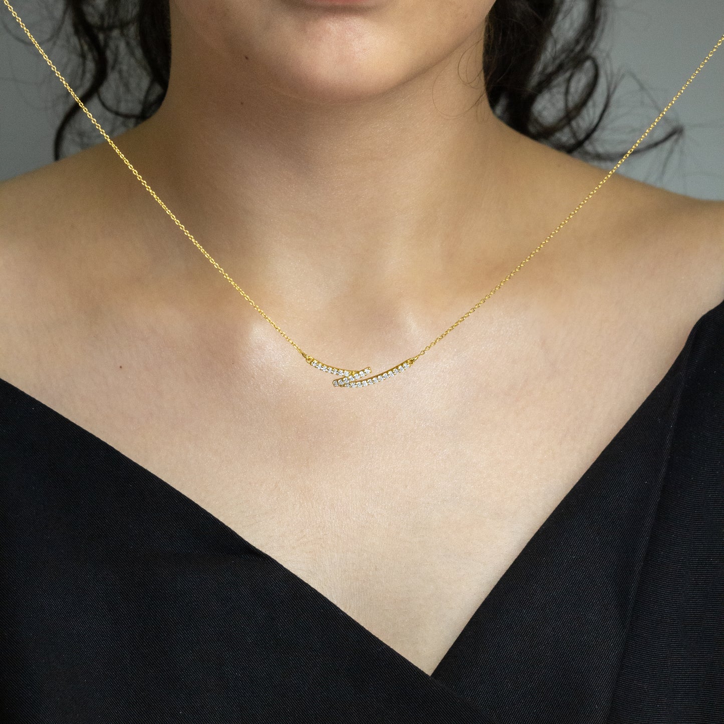 Dynamic Duet - Bar Necklace