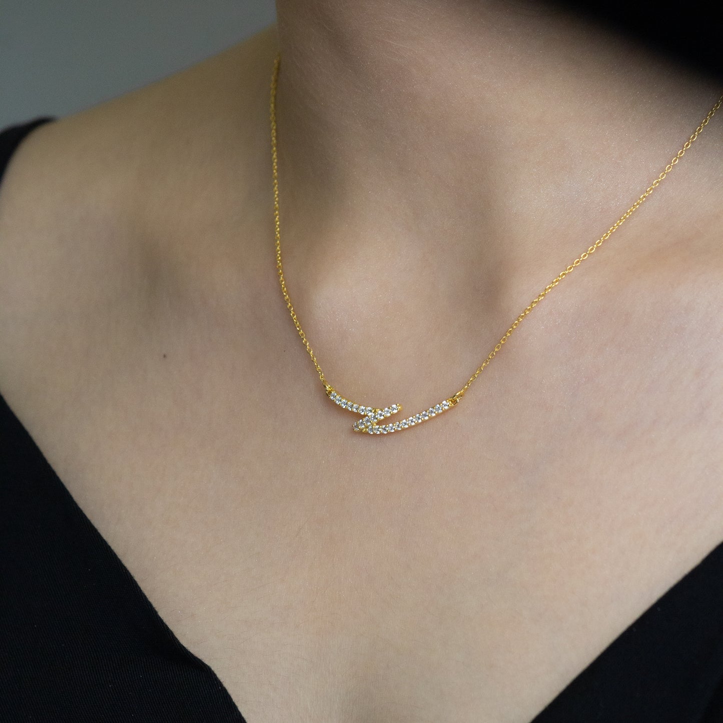 Dynamic Duet - Bar Necklace