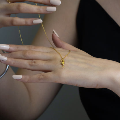 Oceanic Grace - Seahorse Necklace