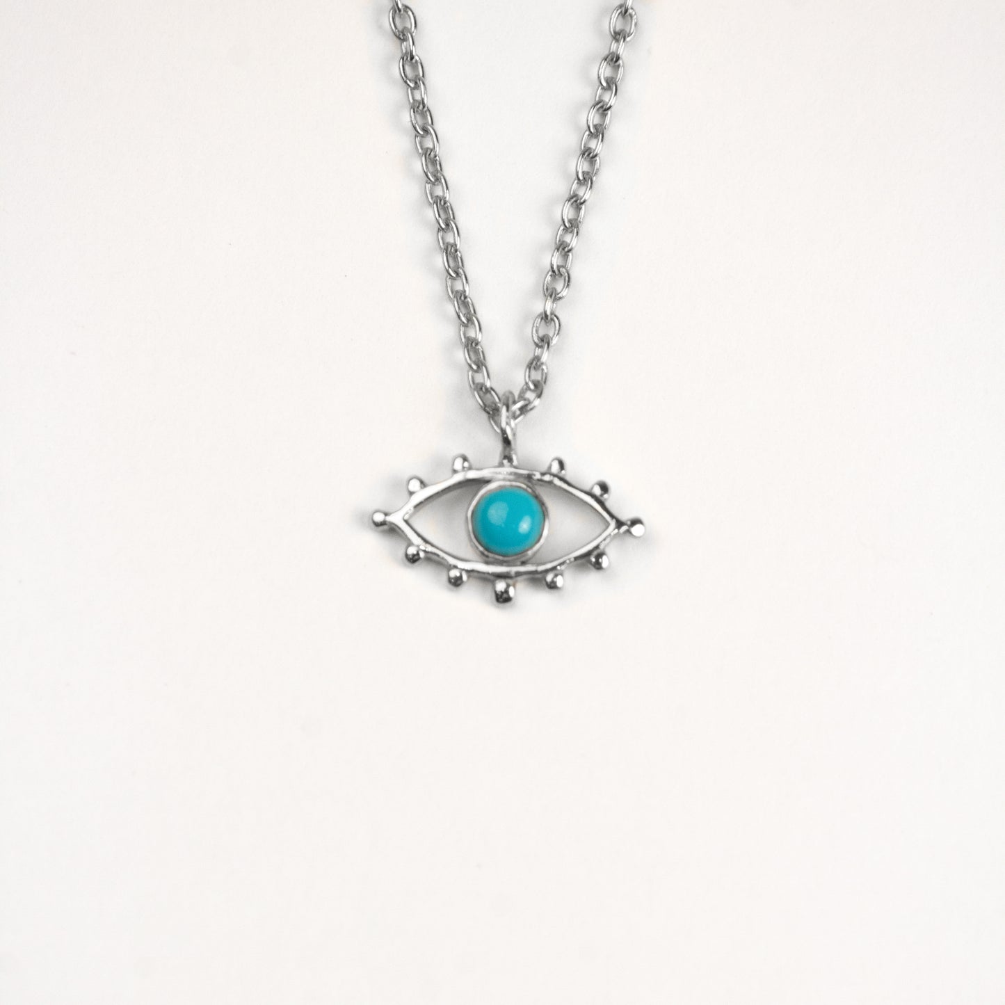 Turquoise Gaze - Evil eye Necklace