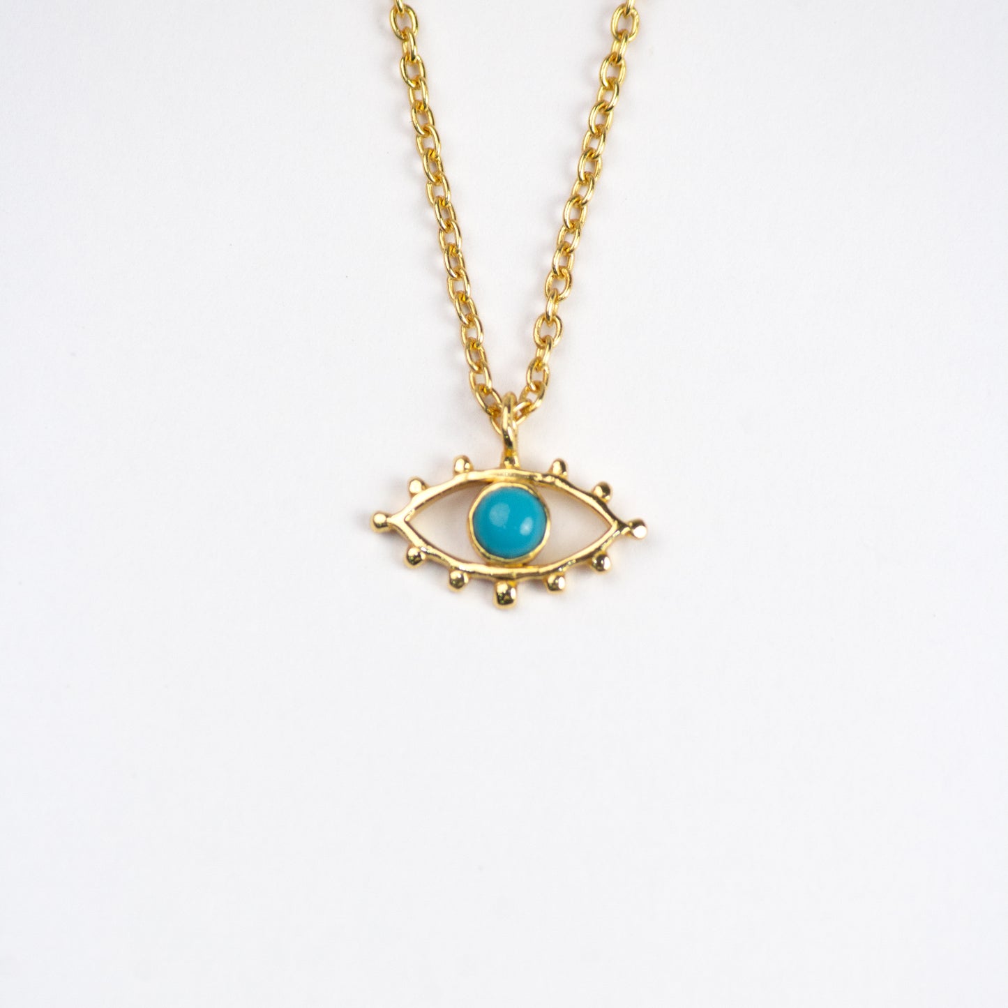 Turquoise Gaze - Evil eye Necklace