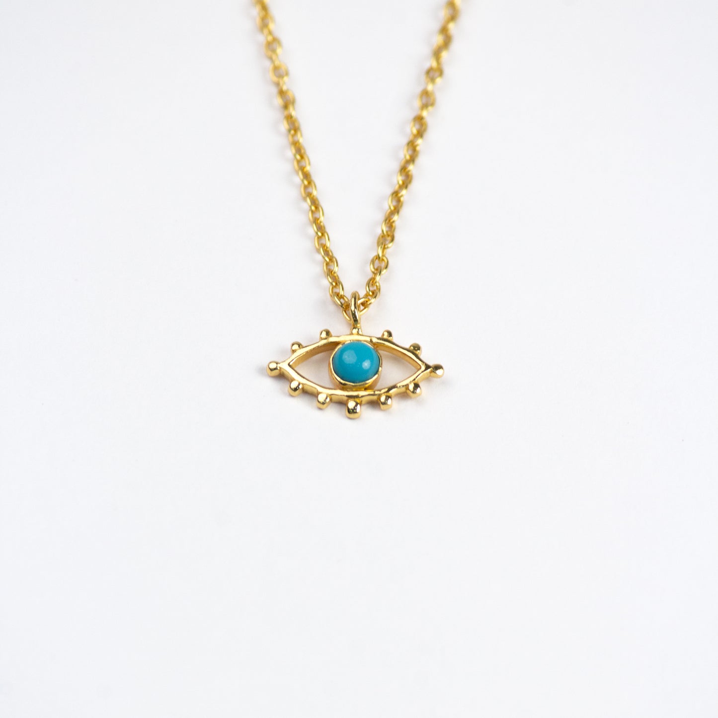 Turquoise Gaze - Evil eye Necklace