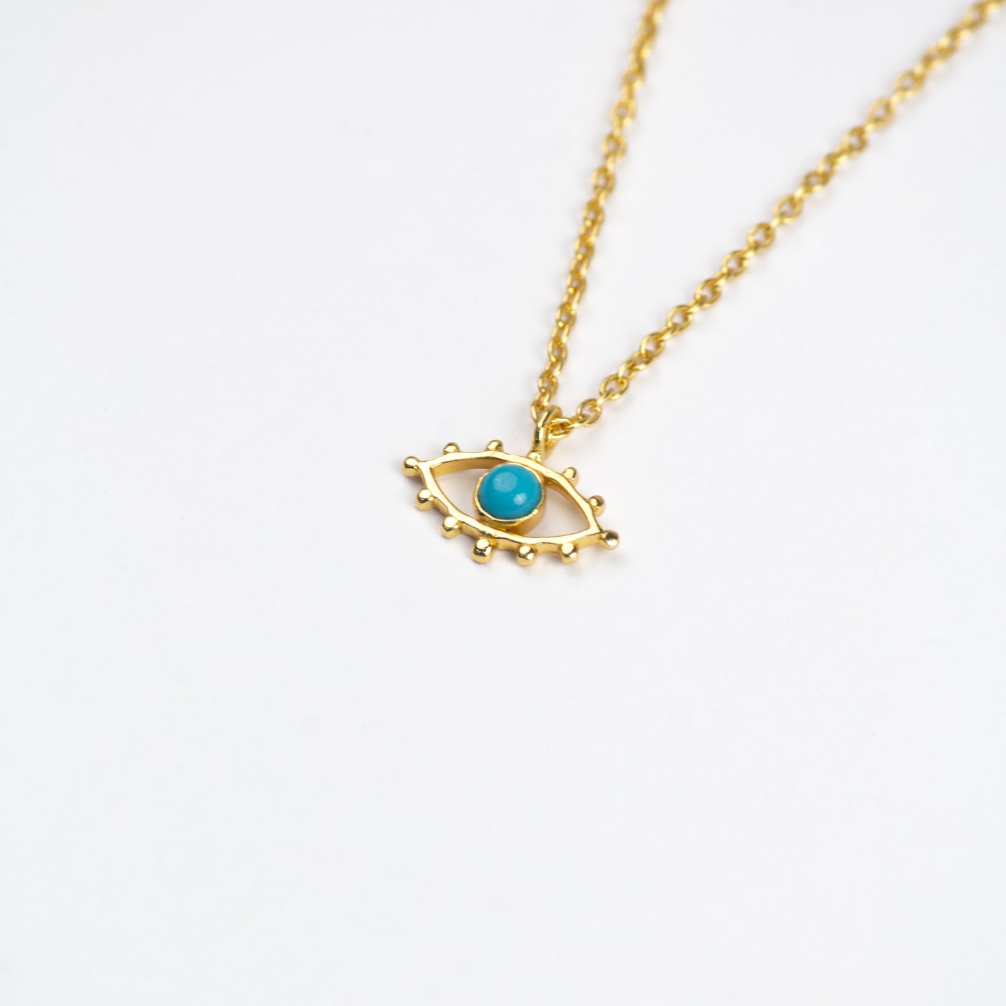 Turquoise Gaze - Evil eye Necklace