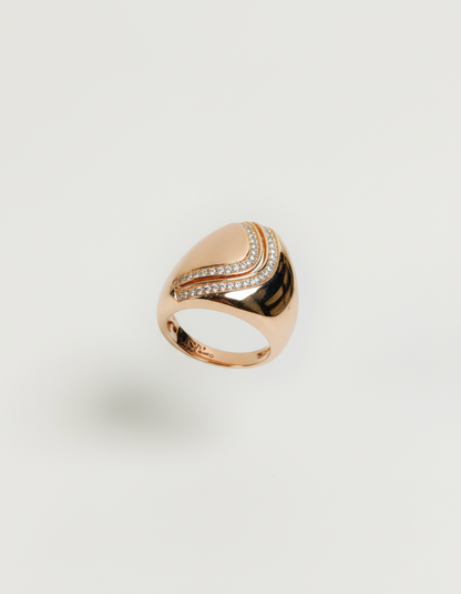Rose Wave Ring | 925 Silver | Odins