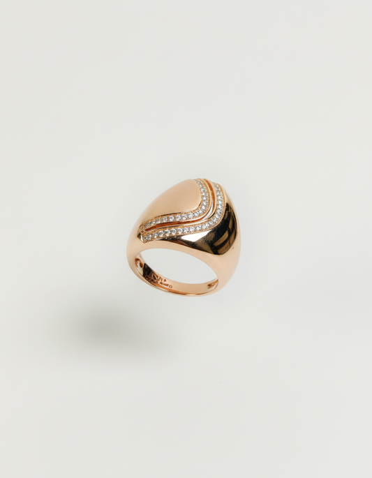 Rose Wave Ring | 925 Silver | Odins