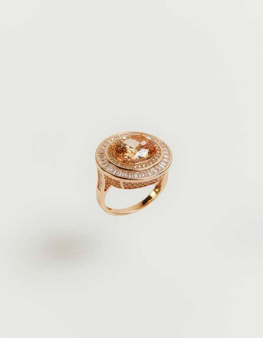 Rose Halo Ring | 925 Silver | Odins