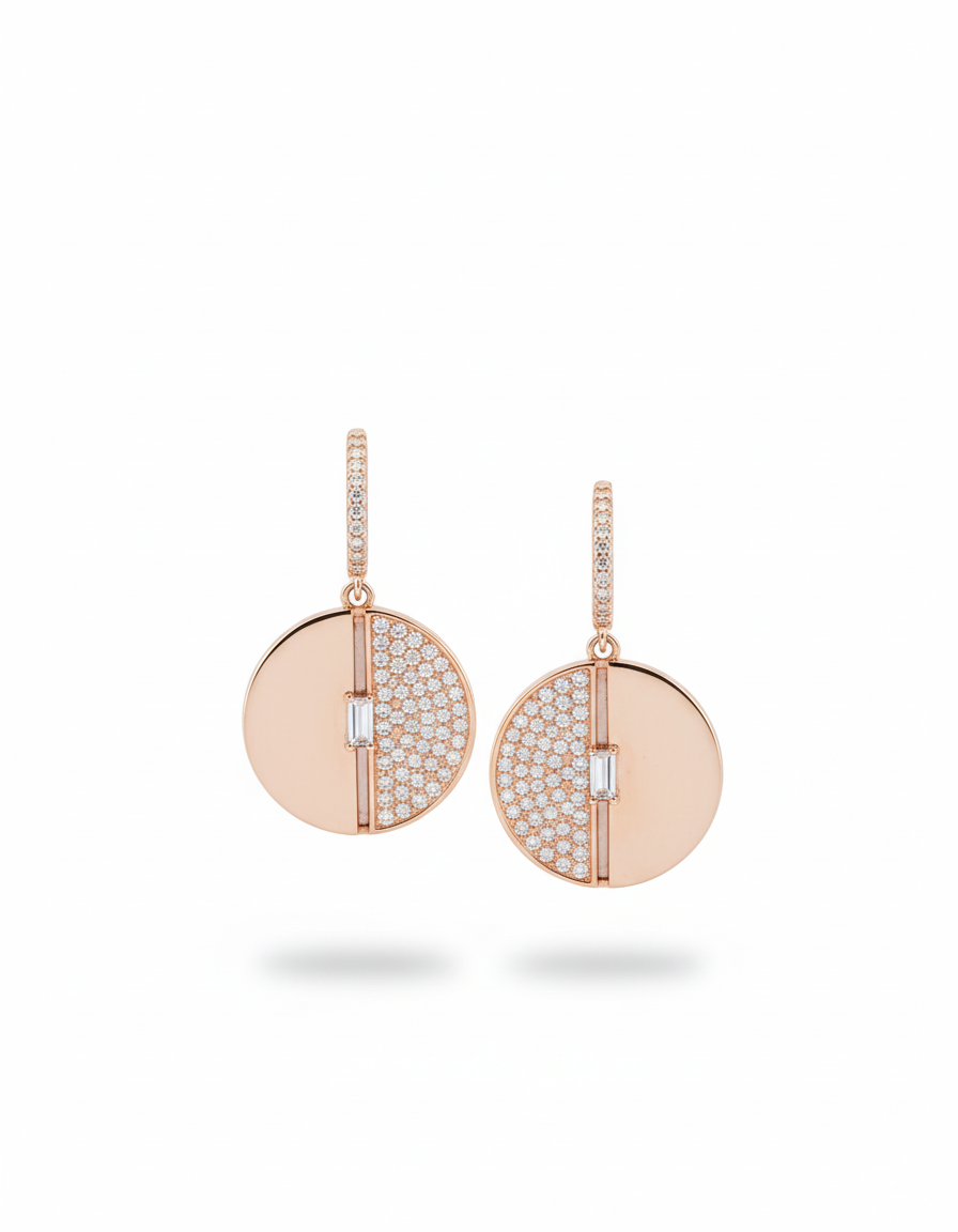 Lumina Discs Earrings | 925 Silver | Odins