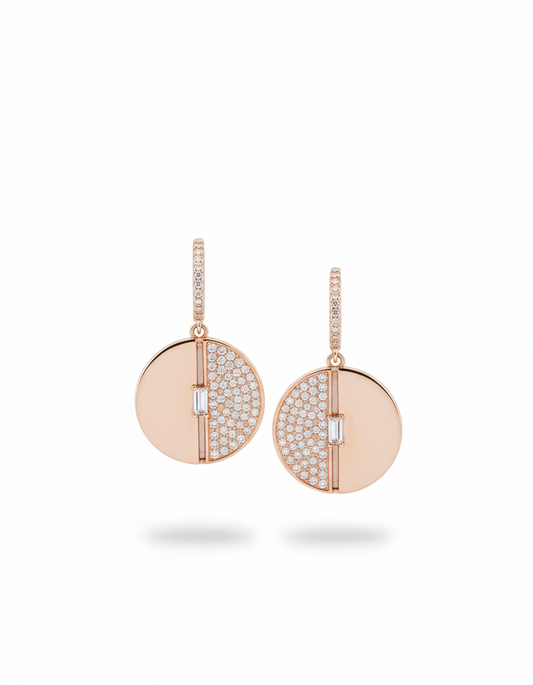 Lumina Discs Earrings | 925 Silver | Odins